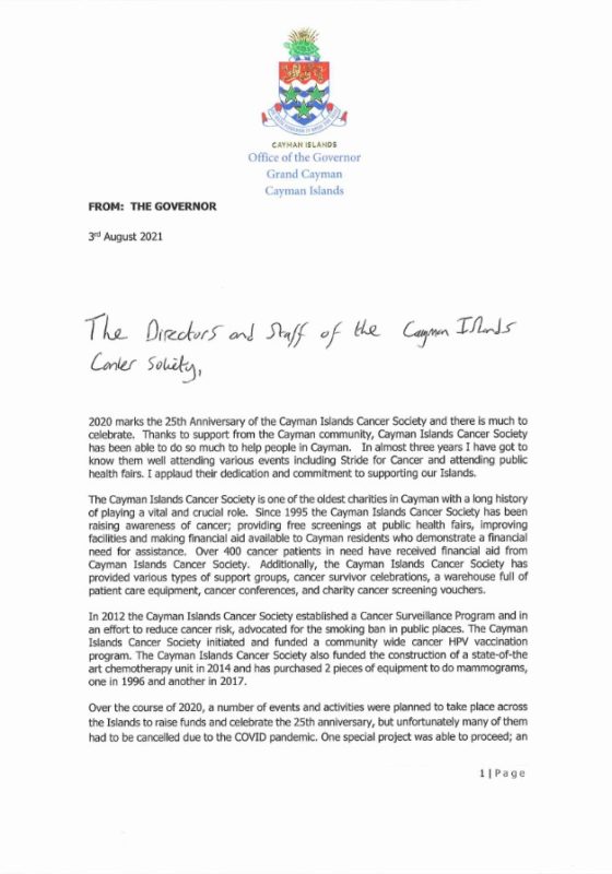 Quick Preview Image of Governor's Letter
