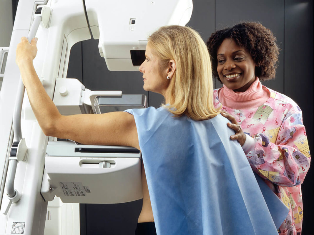 Woman-getting-breast-cancer-exam