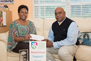 Sagicor Cayman Donates to the Cancer Society